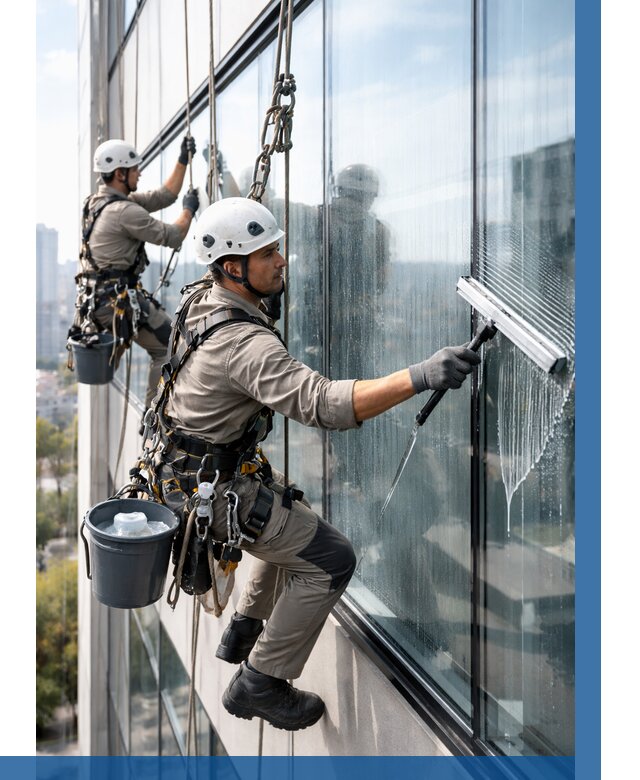 Мойка окон альпинистами в Североморске от 4814 р. | ВЫСОТНИК-Свм