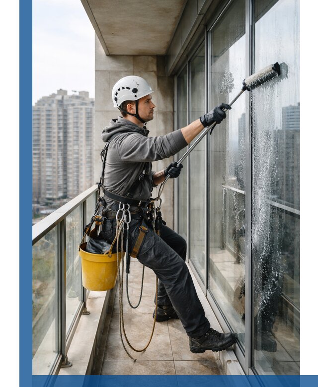 Профессиональная мойка балконного остекления в Североморске