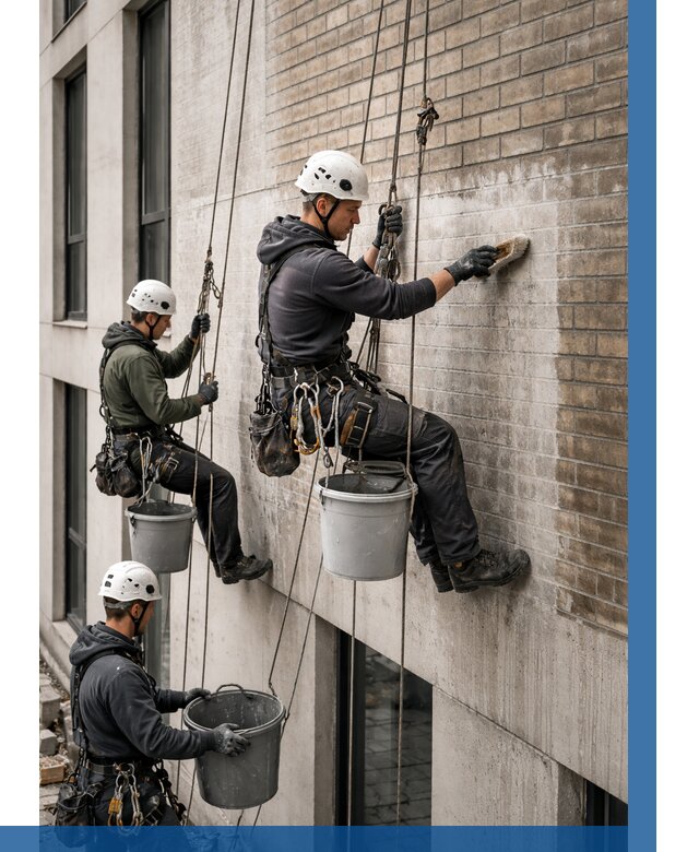 Удаление высолов с фасада в Североморске от 267 р. | ВЫСОТНИК-Свм