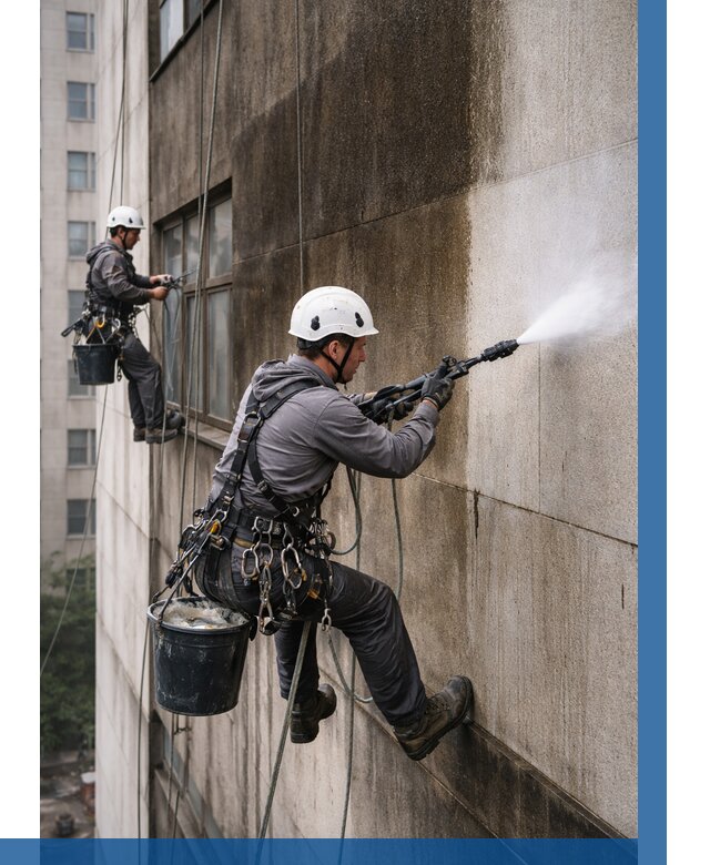 Очистка фасада от копоти в Североморске от 267 р. | ВЫСОТНИК-Свм