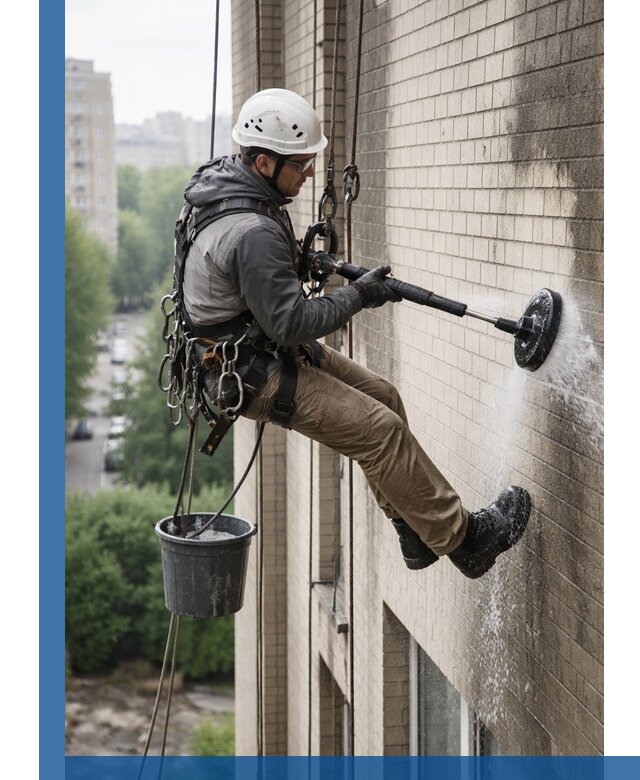 Очистка фасада от копоти в Североморске профессионально и безопасно