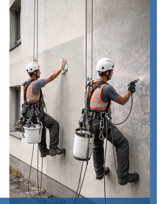 Антиграффити покрытие фасада в Североморске от 642 р. | ВЫСОТНИК-Свм