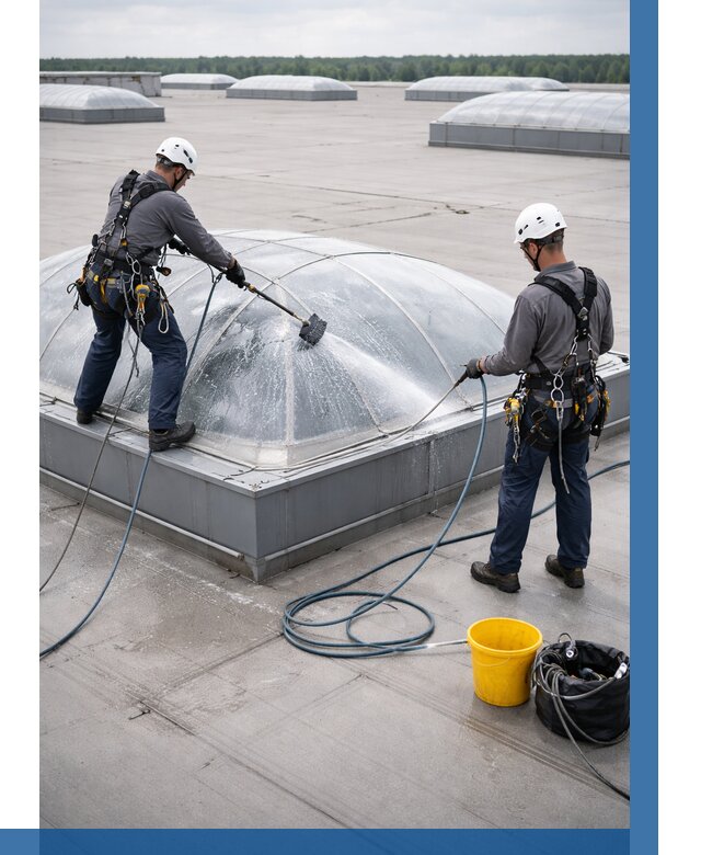 Мойка зенитных фонарей в Североморске, заказать от 4814 р. | ВЫСОТНИК-Свм