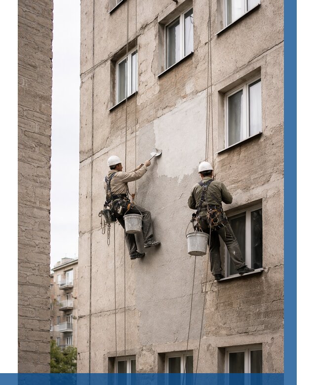 Косметический ремонт фасада в Североморске от 1177 р. | ВЫСОТНИК-Свм