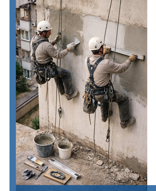 Комплексный ремонт штукатурного фасада с гарантией в Североморске