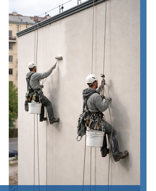 Покраска оштукатуренного фасада в Североморске от 342 р. | ВЫСОТНИК-Свм