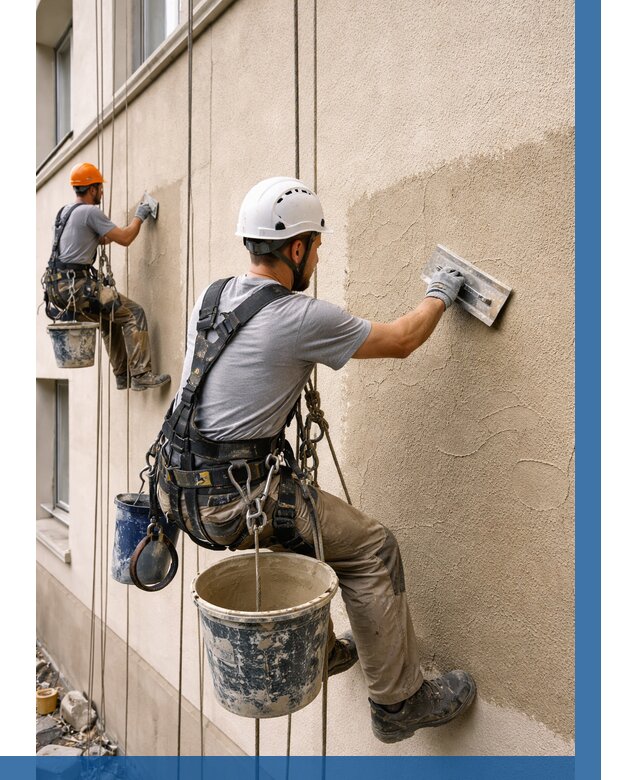 Декоративная штукатурка фасада в Североморске от 1284 р. | ВЫСОТНИК-Свм