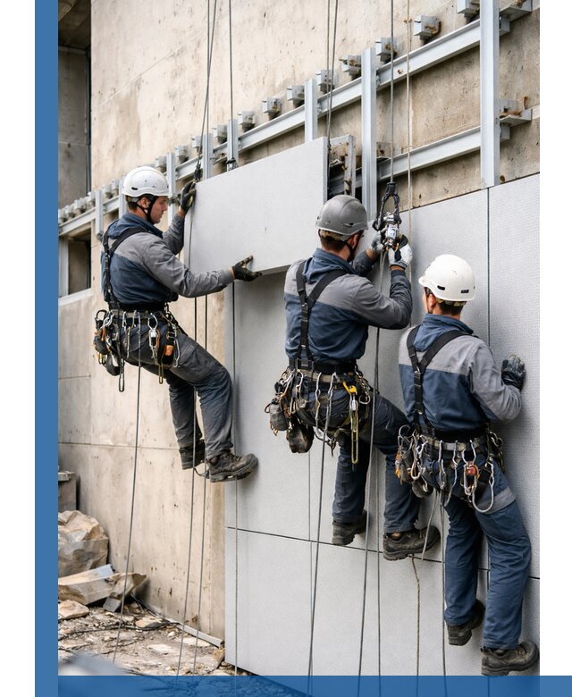 Монтаж вентилируемого фасада в Североморске под ключ с гарантией качества