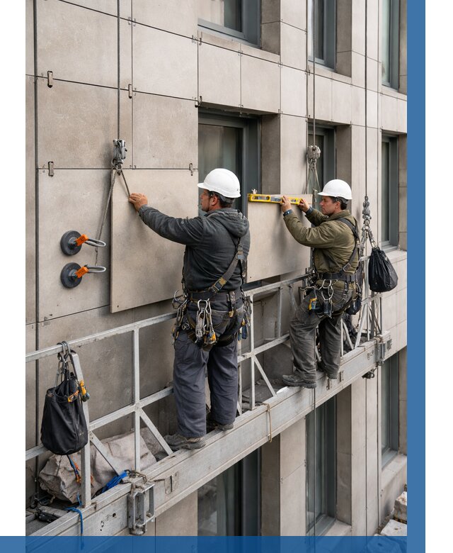 Монтаж керамогранита на фасад в Североморске от 2674 р. | ВЫСОТНИК-Свм