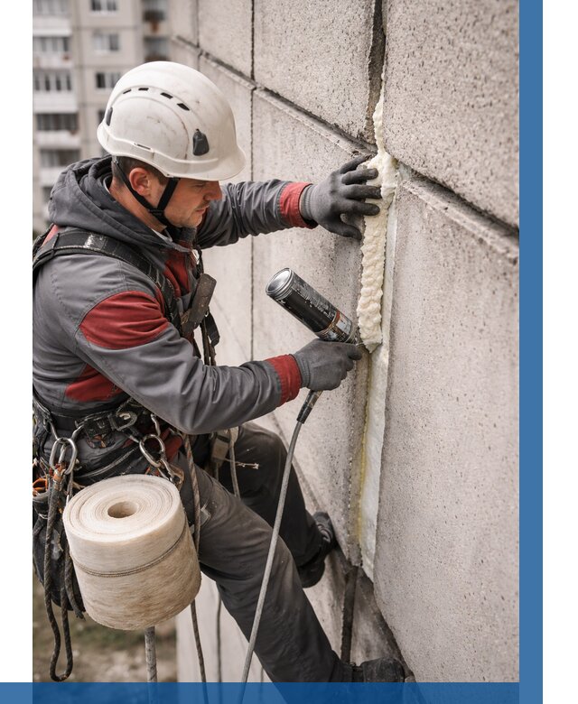 Утепление межпанельных швов в Североморске от 749 р. | ВЫСОТНИК-Свм