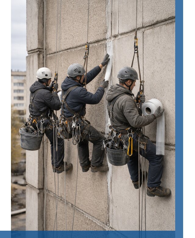 Ремонт межпанельных швов в Североморске от 802 р. | ВЫСОТНИК-Свм