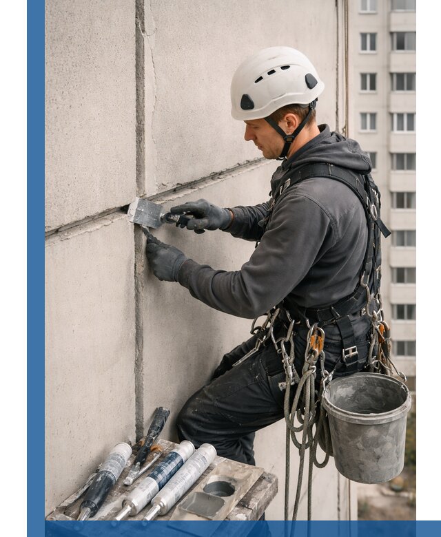 Ремонт межпанельных швов в Североморске герметизация и восстановление