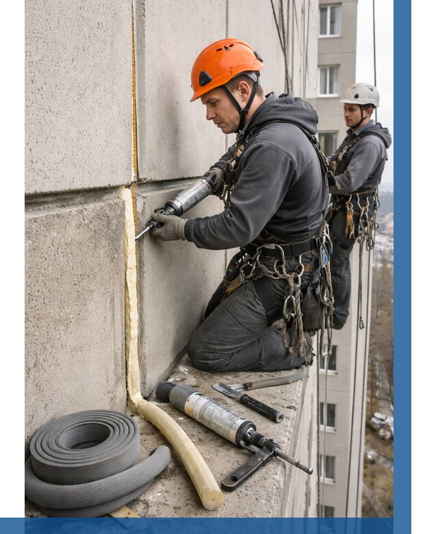 Теплый шов межпанельные швы в Североморске от 749 р. | ВЫСОТНИК-Свм