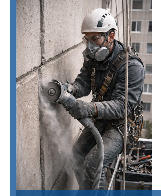 Штробление межпанельных швов в Североморске качественно и быстро