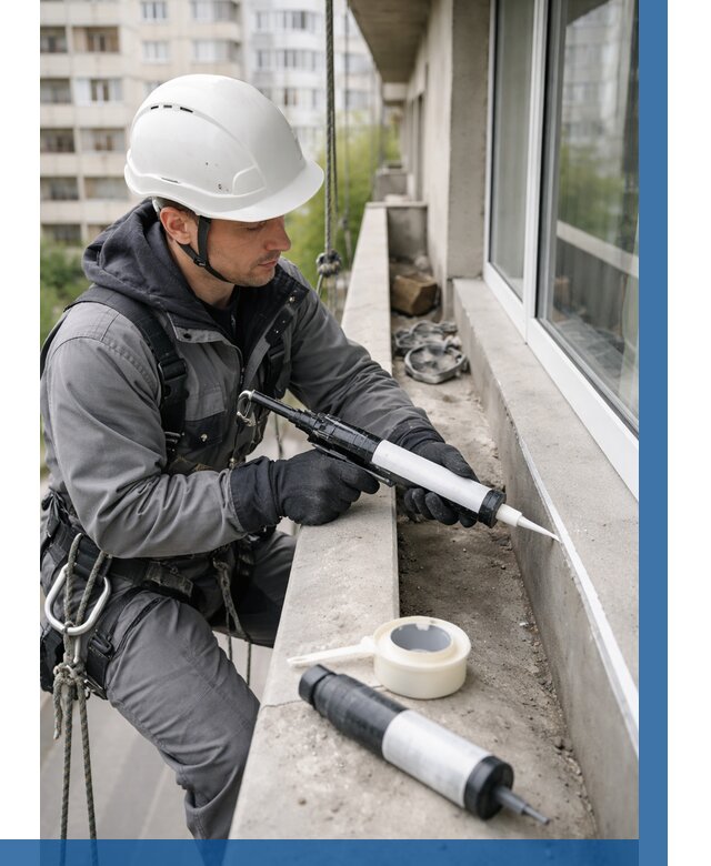 Герметизация швов лоджии в Североморске от 4814 р. | ВЫСОТНИК-Свм