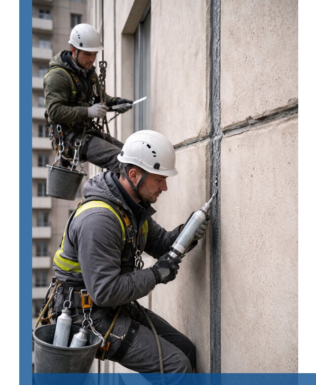Герметизация деформационных швов фасада в Североморске качественно