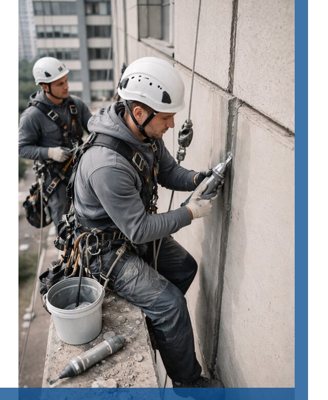 Ремонт деформационных швов здания в Североморске от 1070 р. | ВЫСОТНИК-Свм