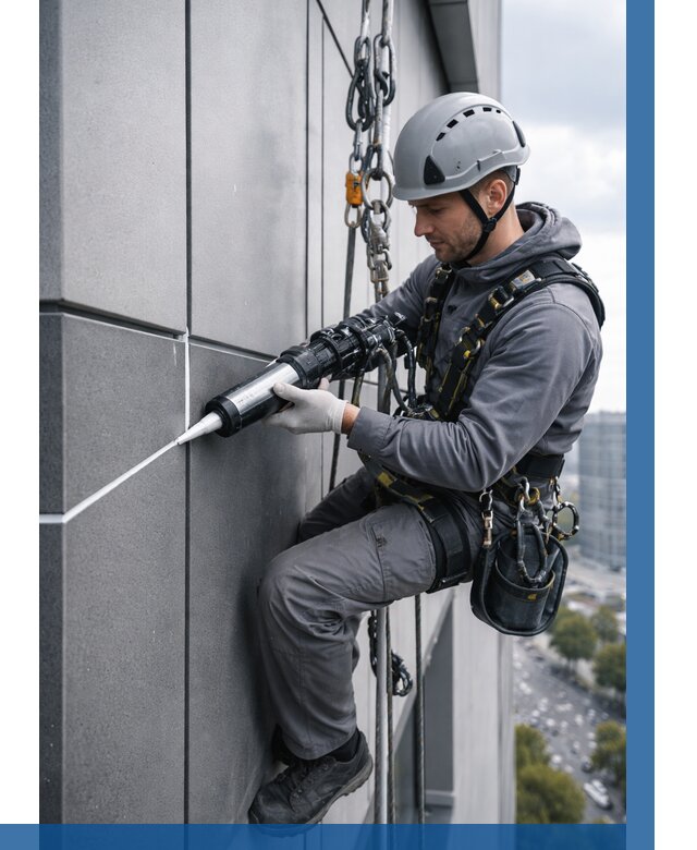 Герметизация стыков фасадных панелей в Североморске от 6953 р.| ВЫСОТНИК-Свм