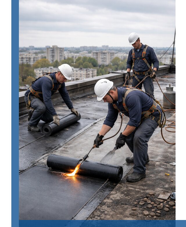 Ремонт наплавляемой кровли в Североморске качественно и надежно