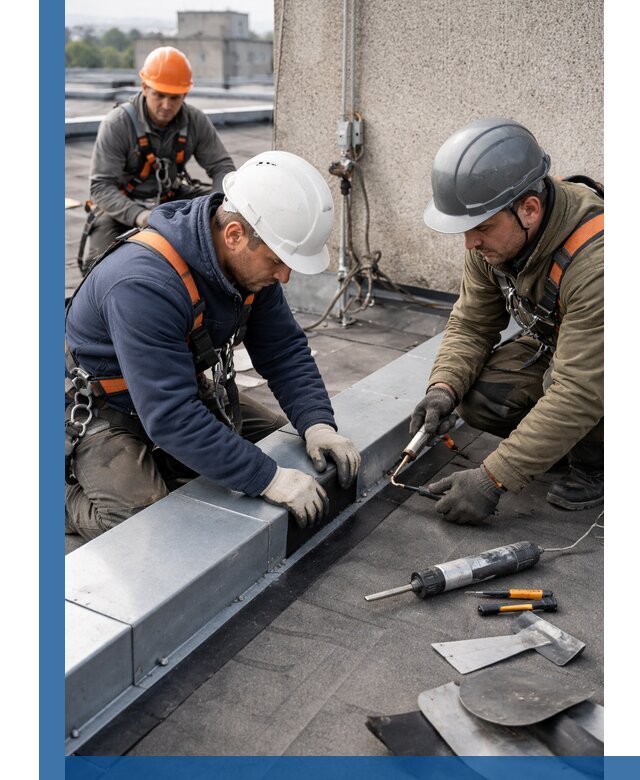 Ремонт кровельных примыканий в Североморске профессионально