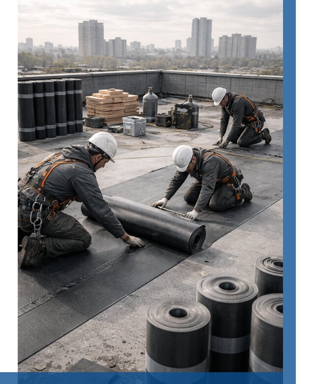 Монтаж мягкой кровли под ключ в Североморске от 481 р. | ВЫСОТНИК-Свм