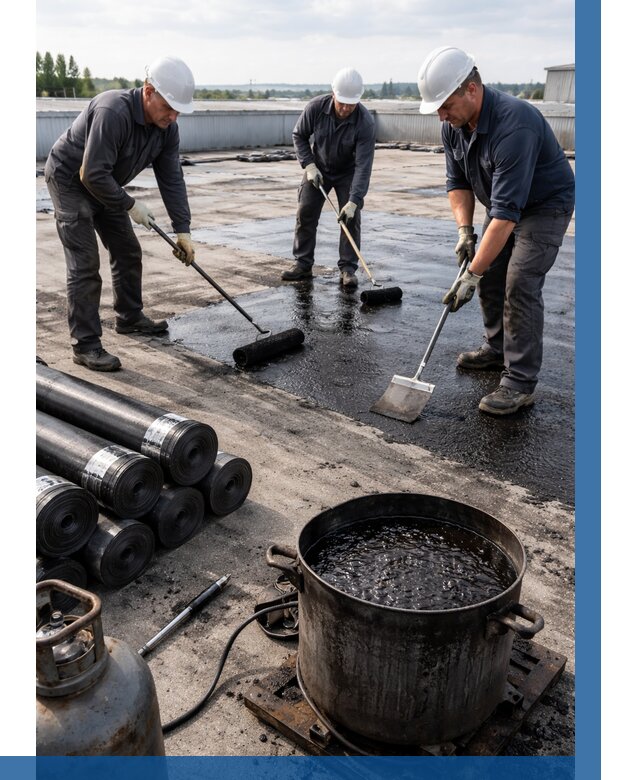 Гидроизоляция кровли мастикой в Североморске от 642 р. | ВЫСОТНИК-Свм