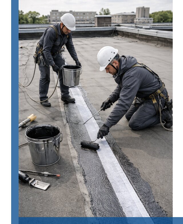 Гидроизоляция кровли мастикой в Североморске надежная защита