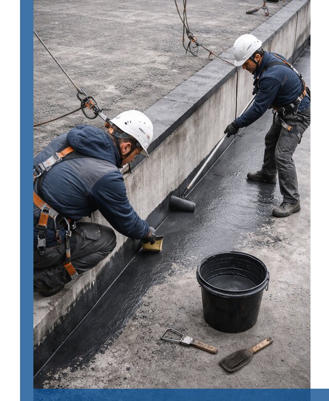 Гидроизоляция кровли жидкой резиной профессионально в Североморске