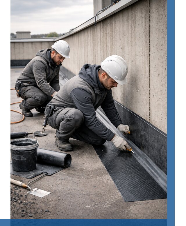 Гидроизоляция примыканий на кровле в Североморске от 963 р. | ВЫСОТНИК-Свм