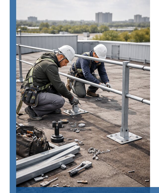 Монтаж кровельного ограждения в Североморске под ключ с гарантией