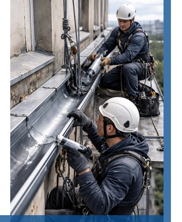 Ремонт водосточных желобов в Североморске от 6953 р. | ВЫСОТНИК-Свм