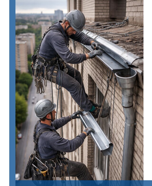 Ремонт водосточных желобов в Североморске, быстро и качественно