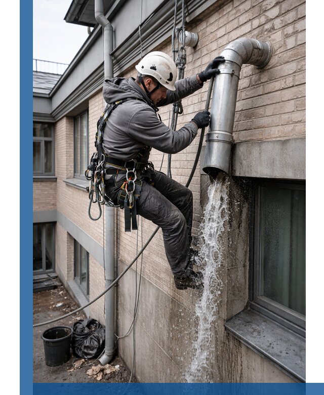 Профессиональная прочистка водосточных труб в Североморске с гарантией