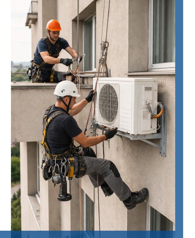 Монтаж внешнего блока кондиционера в Североморске от 6953 р. | ВЫСОТНИК-Свм