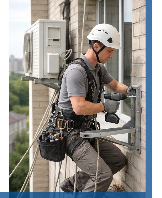 Установка кронштейнов кондиционера в Североморске от 3744 р. | ВЫСОТНИК-Свм