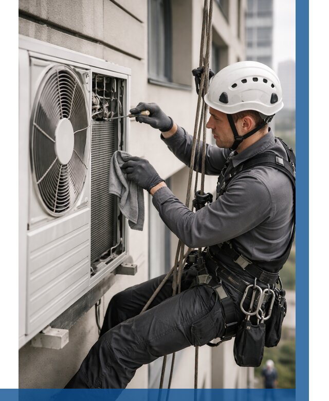 Обслуживание внешнего блока кондиционера в Североморске от 2888 р.ВЫСОТНИК-Свм