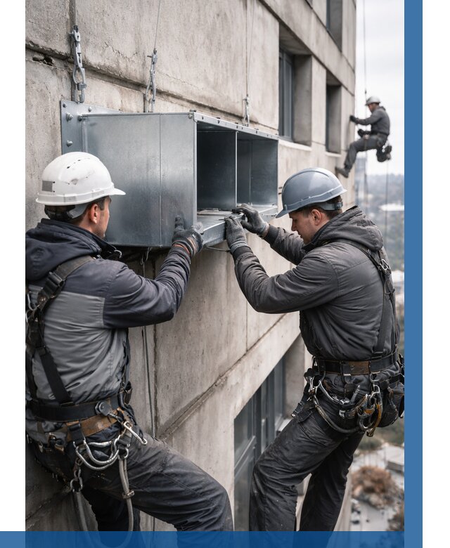 Монтаж вентиляционных коробов в Североморске от 3209 р. | ВЫСОТНИК-Свм