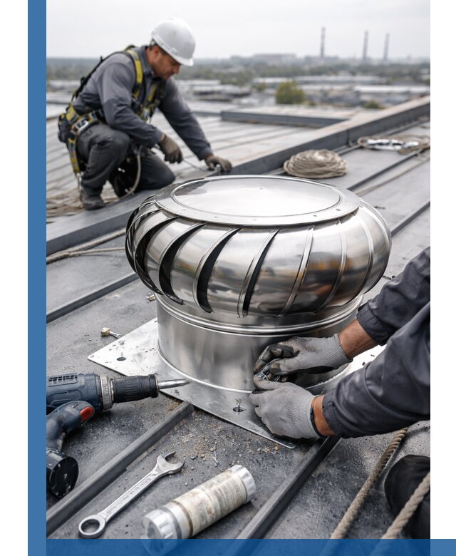 Установка дефлекторов на кровле в Североморске профессионально