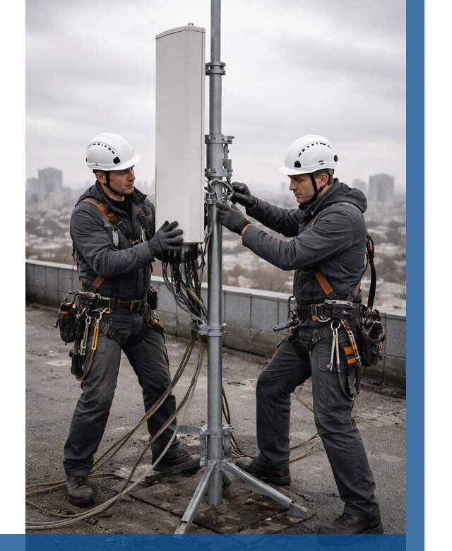 Монтаж антенн связи на крыше в Североморске от 9092 р. | ВЫСОТНИК-Свм