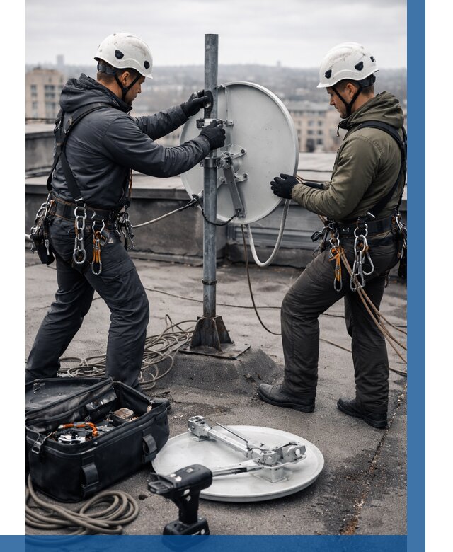 Демонтаж антенн на крыше в Североморске от 4814 р. | ВЫСОТНИК-Свм