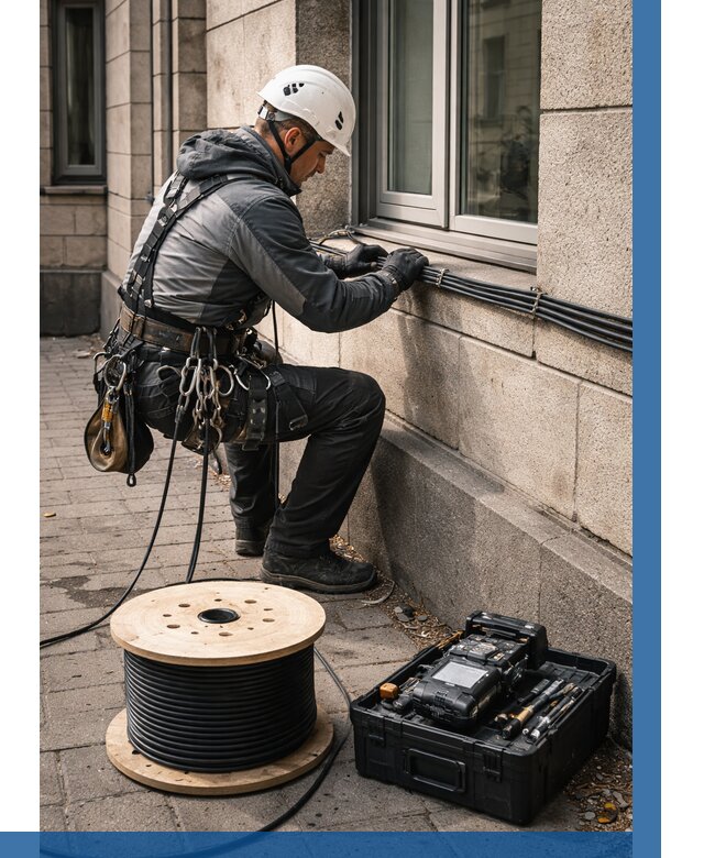 Прокладка оптоволоконного кабеля в Североморске от 856 р. | ВЫСОТНИК-Свм