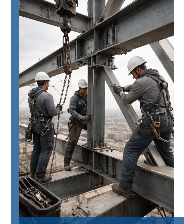 Профессиональный монтаж металлоконструкций на высоте в Североморске