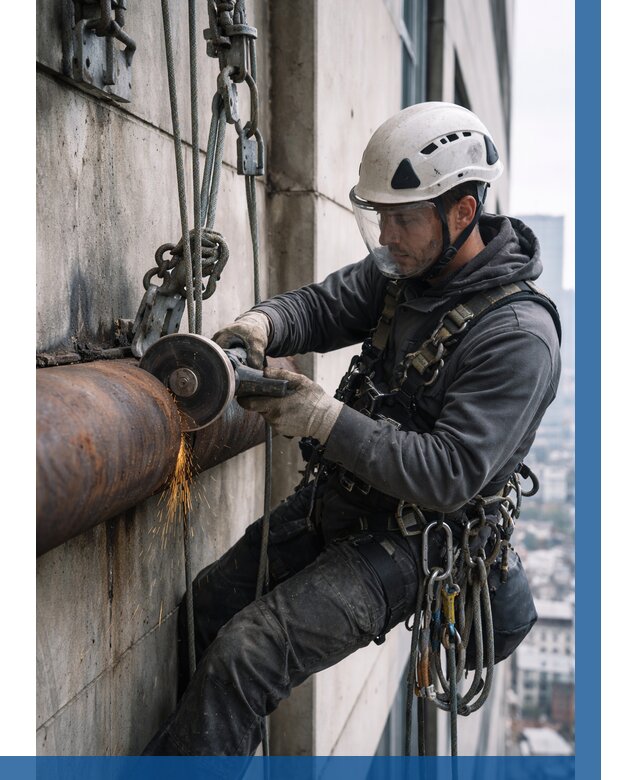 Резка металла на высоте в Североморске по цене от 4814 р. | ВЫСОТНИК-Свм