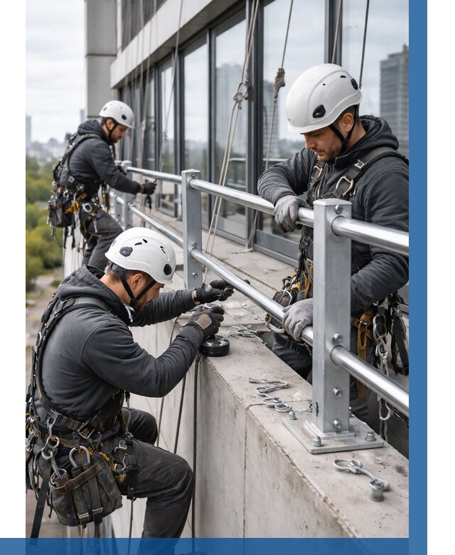 Монтаж ограждений на высоте в Североморске, от 1284 р. | ВЫСОТНИК-Свм