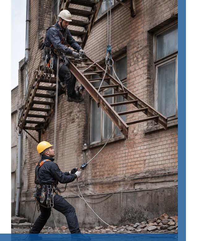 Демонтаж пожарной лестницы в Североморске от 12836 р. | ВЫСОТНИК-Свм