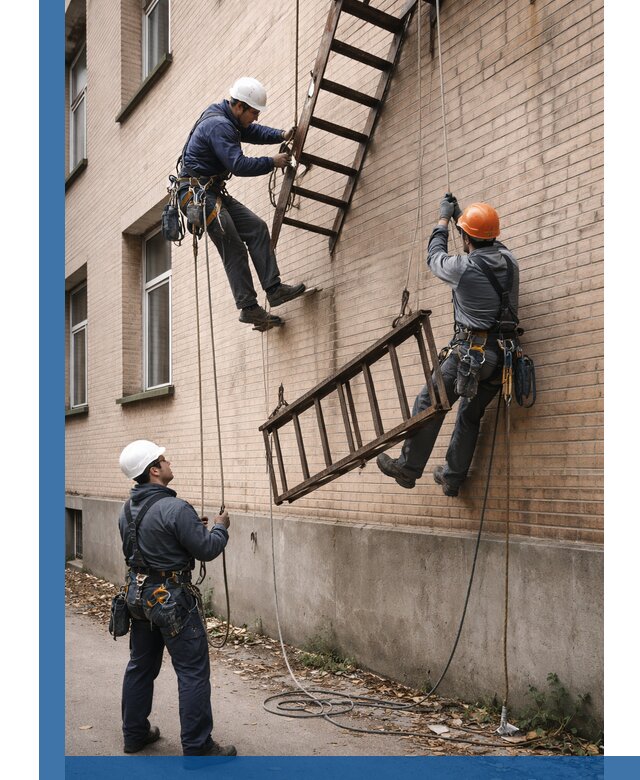 Демонтаж пожарной лестницы в Североморске быстро и безопасно