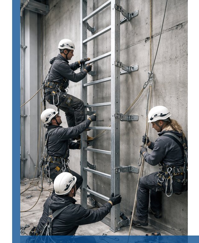 Монтаж металлических лестниц в Североморске под ключ со гарантией