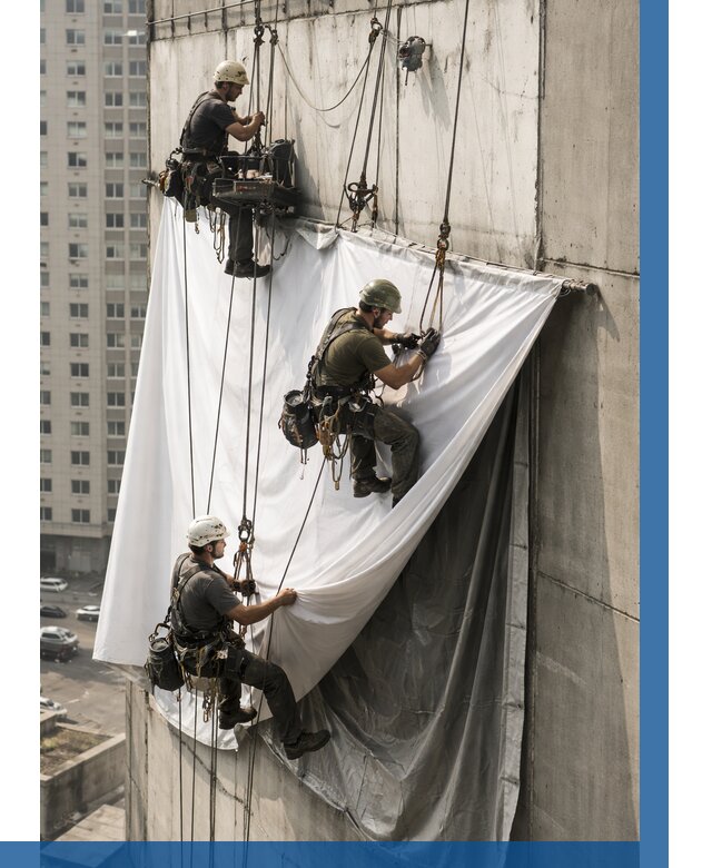 Замена баннерного полотна в Североморске от 6953 р. | ВЫСОТНИК-Свм—заказать