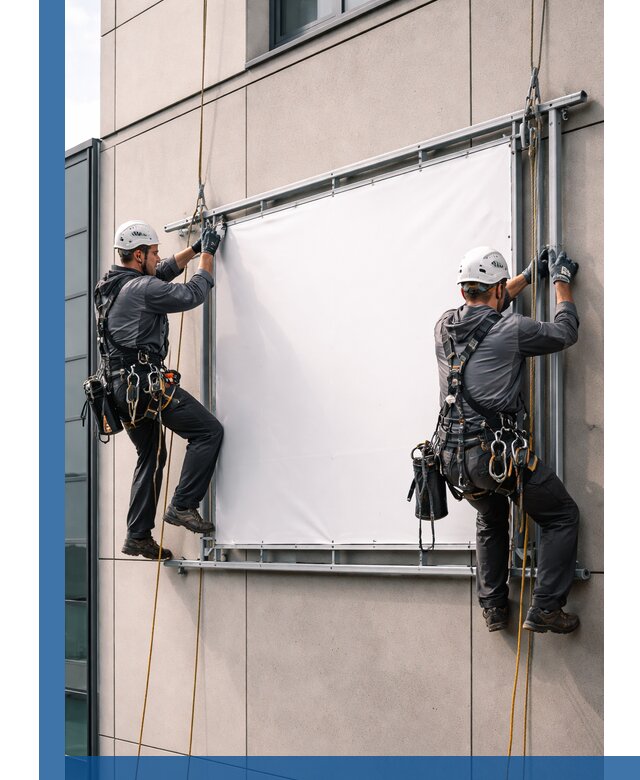 Монтаж наружной рекламной вывески в Североморске под ключ