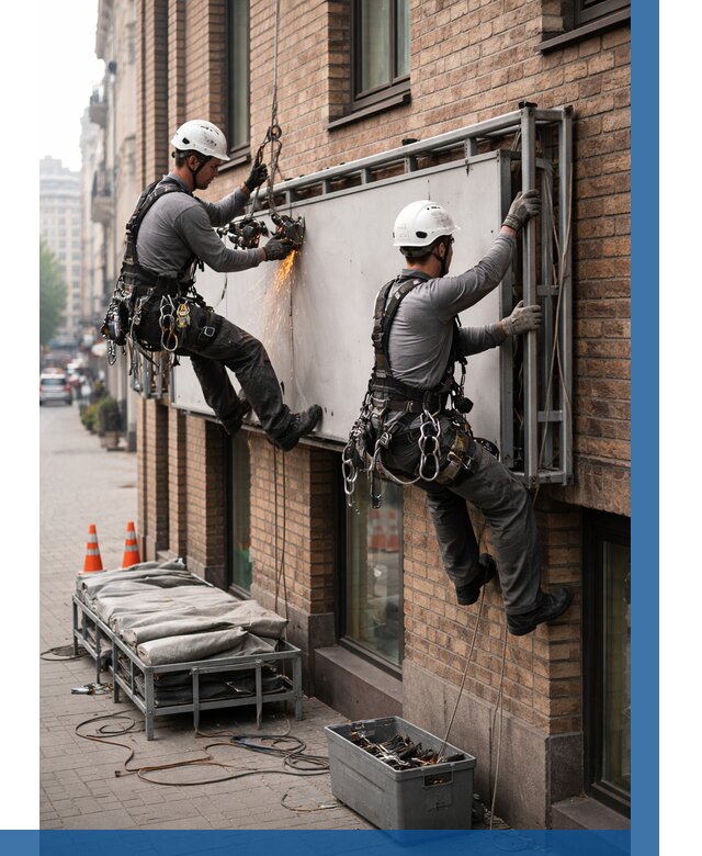 Демонтаж рекламной вывески в Североморске от 6953 р. | ВЫСОТНИК-Свм